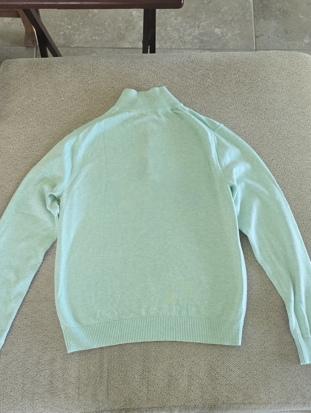Vineyard Vines Heather Mint Green 1/4 Zip Pullover Sweater - Size XS - Picture 2 of 12